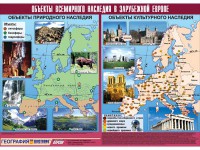 Таблица демонстрационная "Объекты всемирного наследия в Зарубежной Европе" (винил 100*140) - fgospostavki.ru - Первоуральск