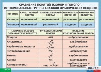 Таблица. Сравнение понятий изомер и гомолог. Функциональные группы классов органических веществ. - fgospostavki.ru - Первоуральск