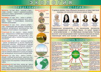 Таблица "Экология. Определения и история" (100х140 сантиметров, винил) - fgospostavki.ru - Первоуральск