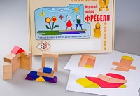 Игровой набор Фребеля "Конструктор деревянный без соединений-2" (Серия "Эксперимент") - fgospostavki.ru - Первоуральск
