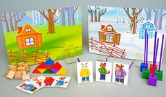 Игровой набор Фребеля "Заюшкина избушка" (серия "Сказочный мир". Выпуск 1) - fgospostavki.ru - Первоуральск