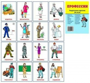 Раздаточные карточки "Профессии" - fgospostavki.ru - Первоуральск