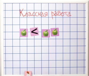 Магнитно-маркерная доска "Клетка" (86 см х 75 см) - fgospostavki.ru - Первоуральск