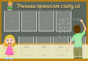 Стенд "Ученики приносят славу ей" - fgospostavki.ru - Первоуральск