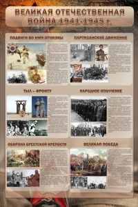 Стенд "Великая отечественная война (события)" - fgospostavki.ru - Первоуральск