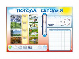 Стенд-уголок маркерный "Погода сегодня" - fgospostavki.ru - Первоуральск