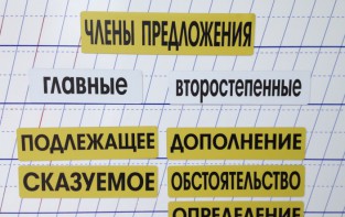 Набор магнитных карточек "Члены предложения" (фон жёлтый) - fgospostavki.ru - Первоуральск