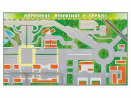 Доска магнитно-маркерная панорамная "Дорожное движение в городе" - fgospostavki.ru - Первоуральск