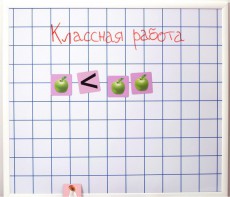 Магнитно-маркерная доска "Клетка" (86 см х 75 см) - fgospostavki.ru - Первоуральск
