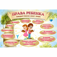 Стенд "Права ребенка" 1,5х1,0 - fgospostavki.ru - Первоуральск