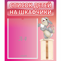 Стенд "Список на шкафчики" - fgospostavki.ru - Первоуральск