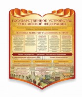 Стенд "Государственное устройство Российской Федерации" Вариант 3 - fgospostavki.ru - Первоуральск