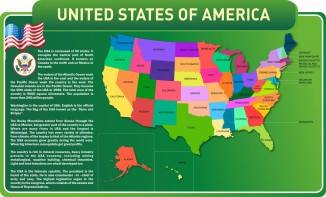 Стенд "United States Of America" - fgospostavki.ru - Первоуральск
